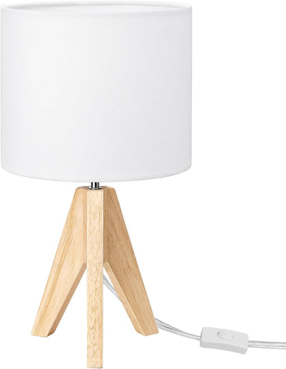 Tripod Table Lamp, Small Cute Bedside Lamp, 14.2 Inch, E26 Base