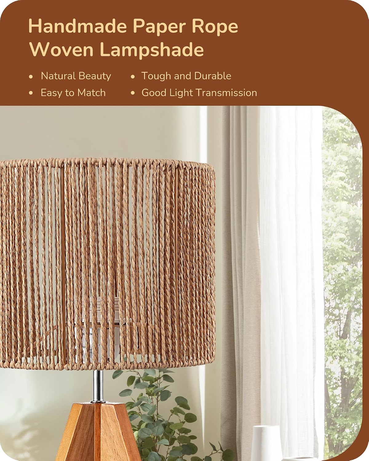 Tripod Table Lamp, Small Cute Bedside Lamp, 14.2 Inch, E26 Base