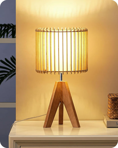Tripod Table Lamp, Small Cute Bedside Lamp, 14.2 Inch, E26 Base