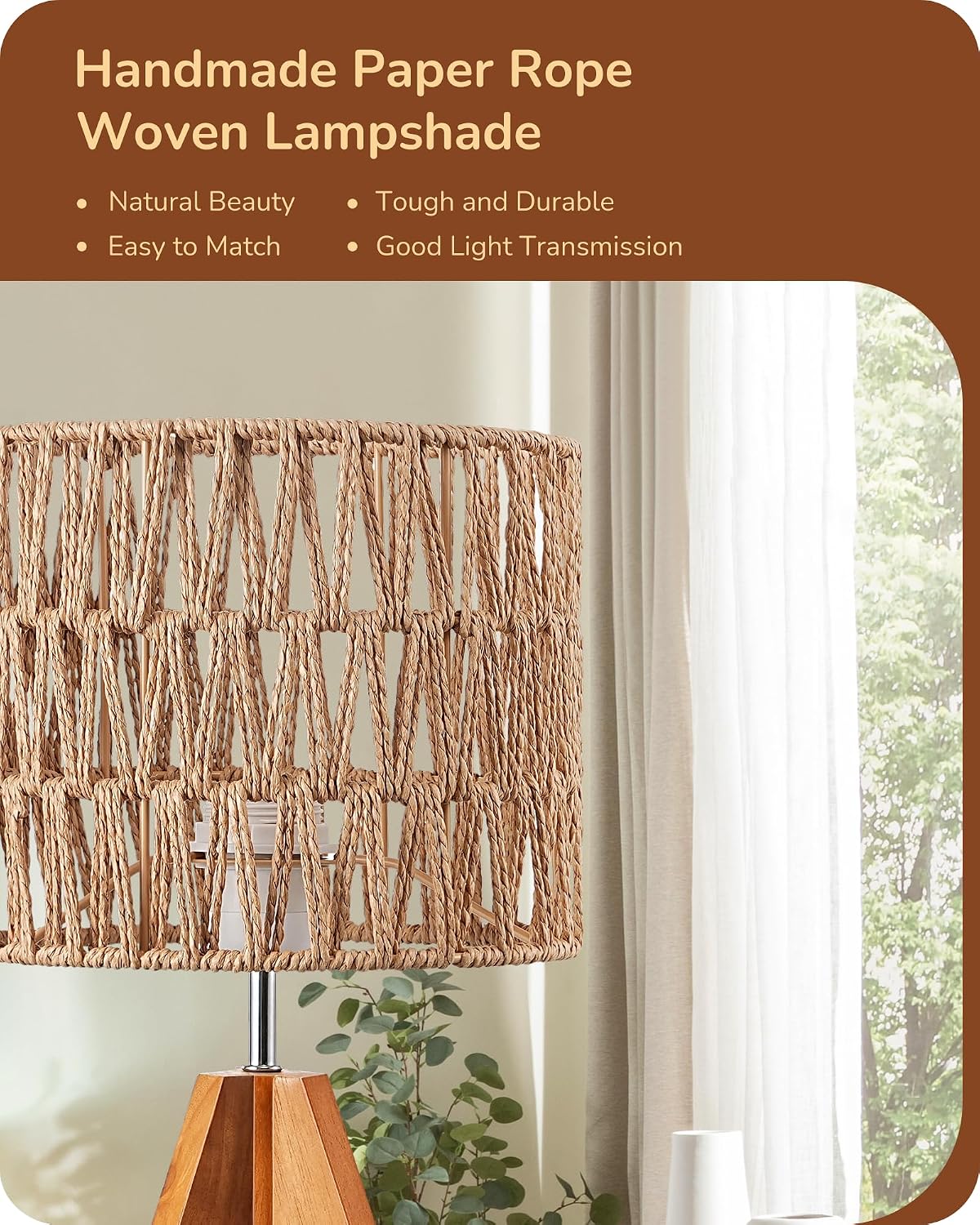 Tripod Table Lamp, Small Cute Bedside Lamp, 14.2 Inch, E26 Base