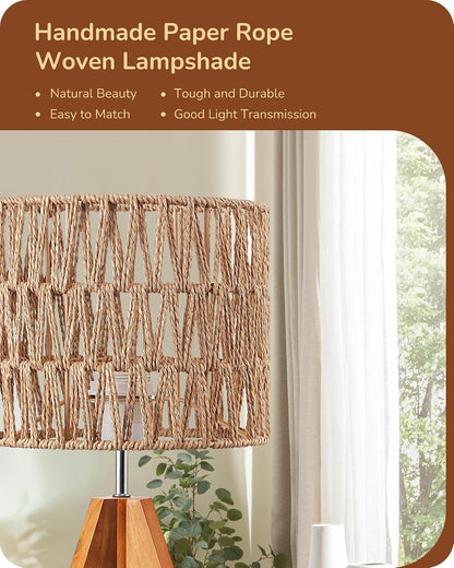 Tripod Table Lamp, Small Cute Bedside Lamp, 14.2 Inch, E26 Base