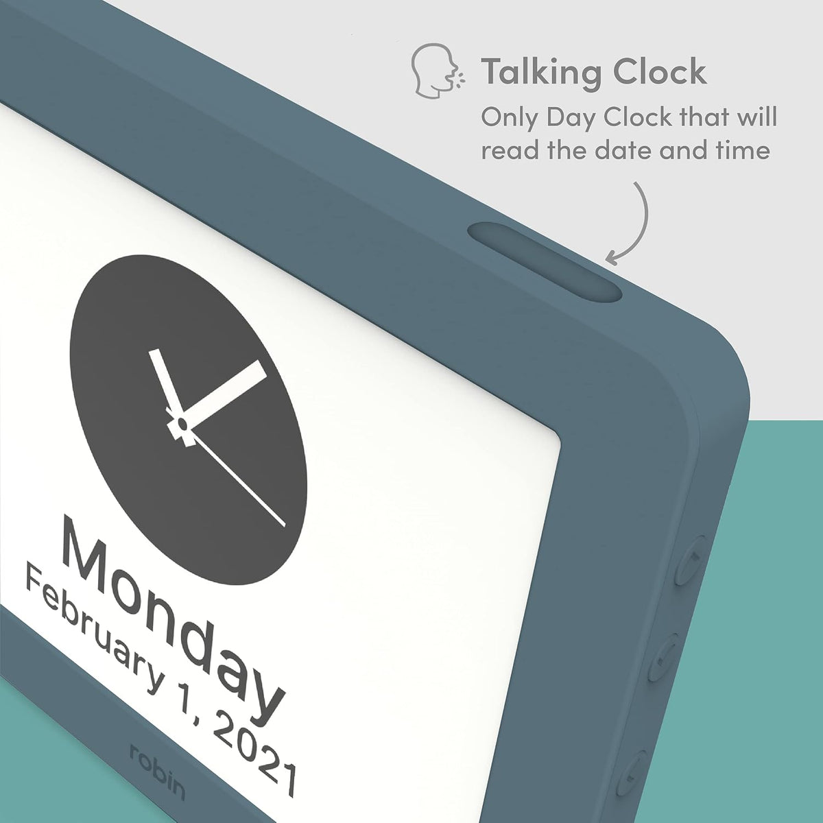 Clock 2026 with Day and Date for Elderly, Clocks for Seniors, Dementia Clock, Digital Calendar Elderly, Bedside Clocks Seniors, Alzheimers Products, Dementia Clocks Large, White