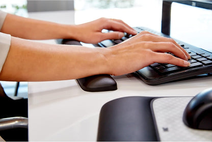 Gel Wrist Rest for Keyboards, Soothing Gel Technology and Satin Smooth Cover for All Day Comfort and Support, Durable and Easy to Clean, 19", Black (WR85B)