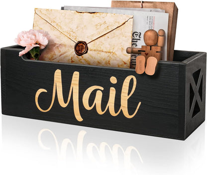Wooden Mail Organizer Countertop