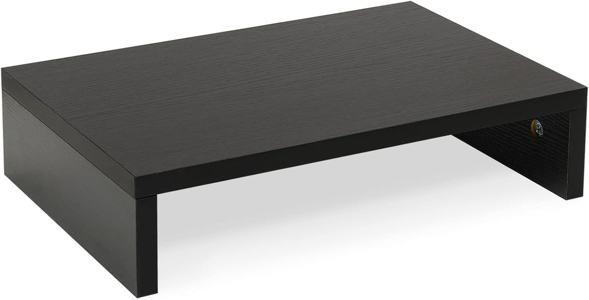 Wood Monitor Stand Riser for Desk - 14.2 inch, Small Laptop Stand