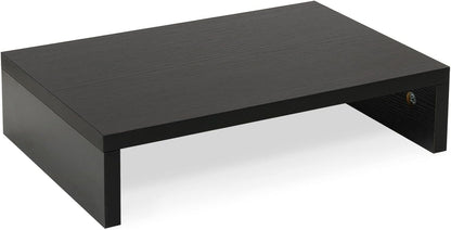 Wood Monitor Stand Riser for Desk - 14.2 inch, Small Laptop Stand