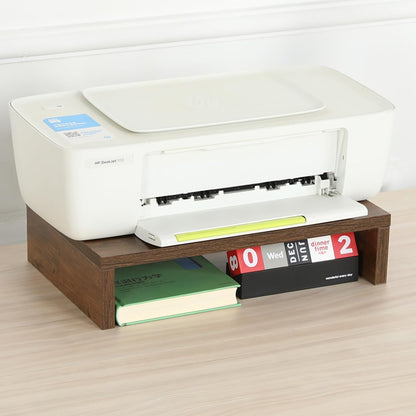 Wood Monitor Stand Riser for Desk - 14.2 inch, Small Laptop Stand