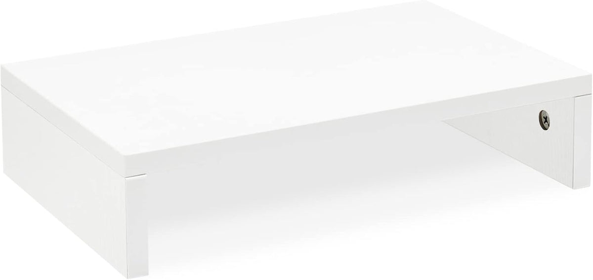 Wood Monitor Stand Riser for Desk - 14.2 inch, Small Laptop Stand