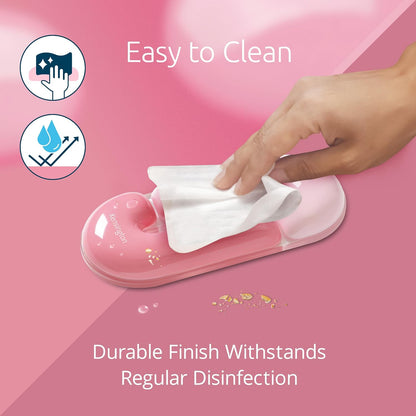 Duo Gel Mountain Wrist Rest for Keyboard, Wrist Pad for Full Size Keyboard, Ergonomic Wrist Pad for Computer, Non-Skid Computer Pad with Wrist Support, Pink K62677WW, 17.7" x 4.1"x 0.8”