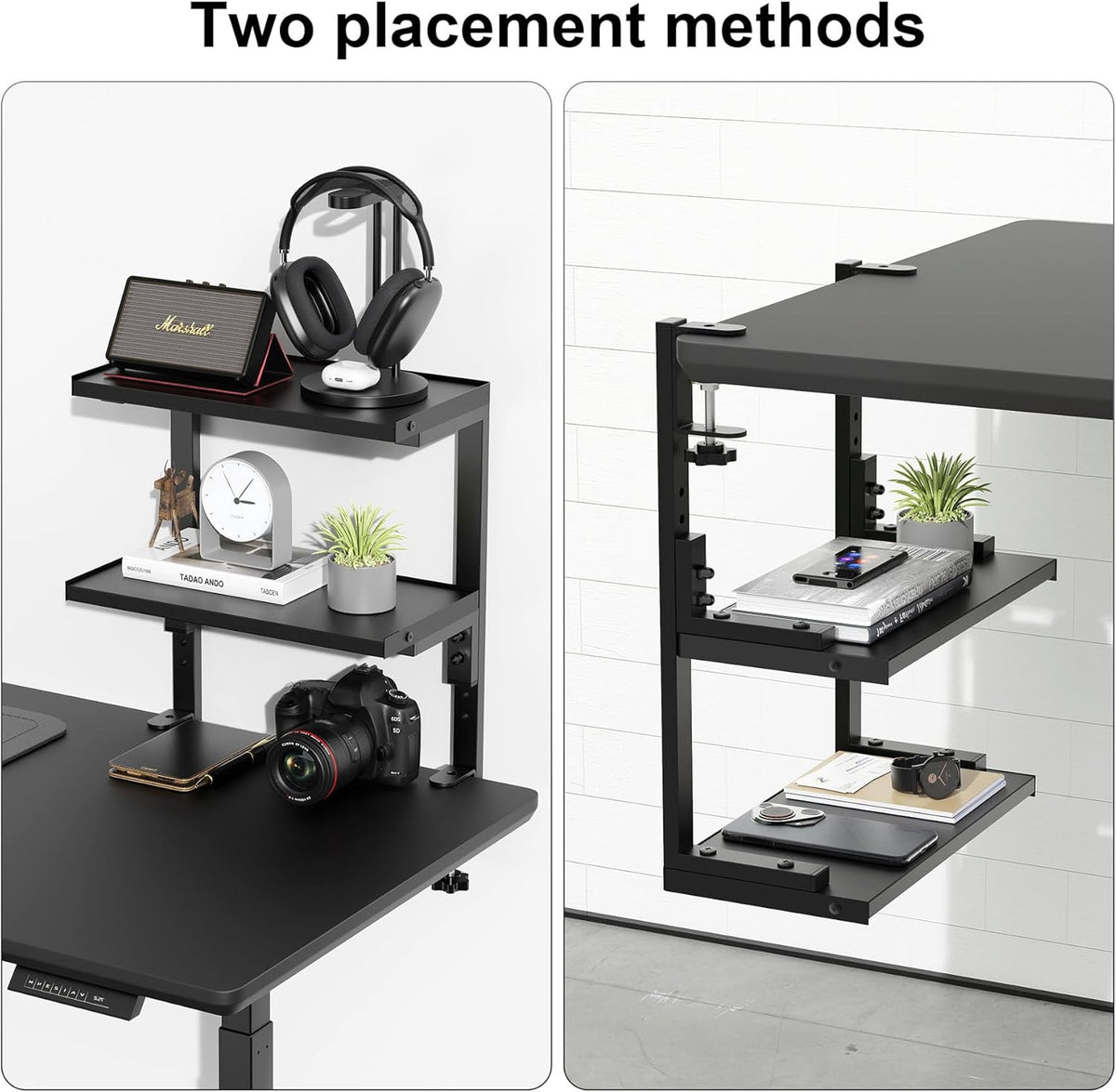 2 Tier Clamp on Desk Shelf