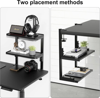 2 Tier Clamp on Desk Shelf