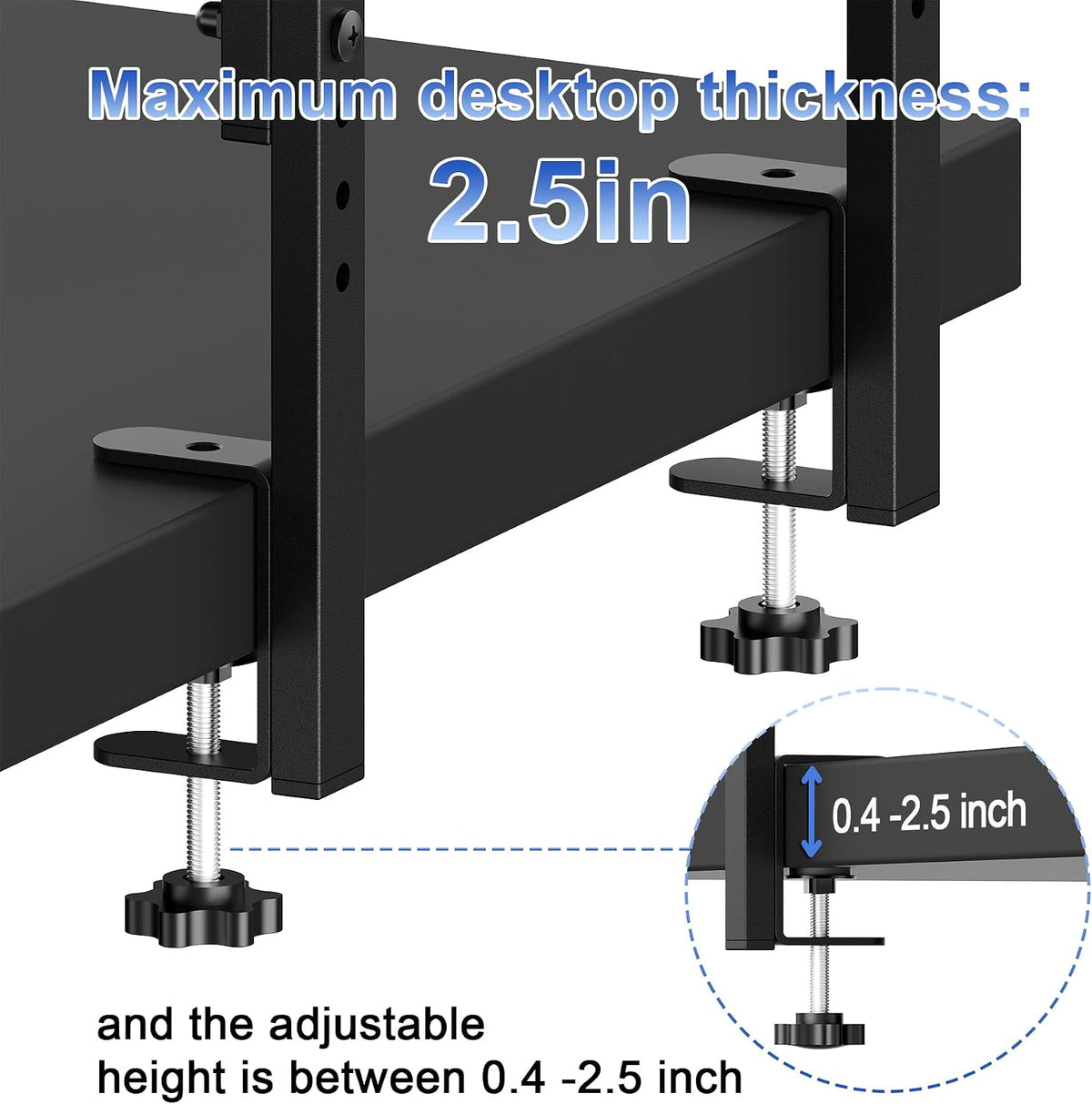 2 Tier Clamp on Desk Shelf
