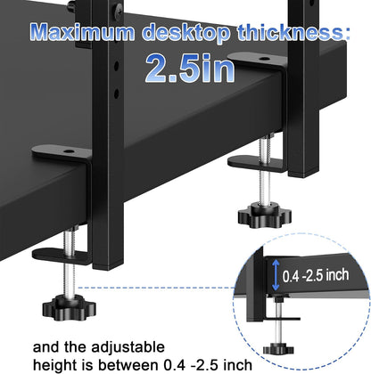 2 Tier Clamp on Desk Shelf