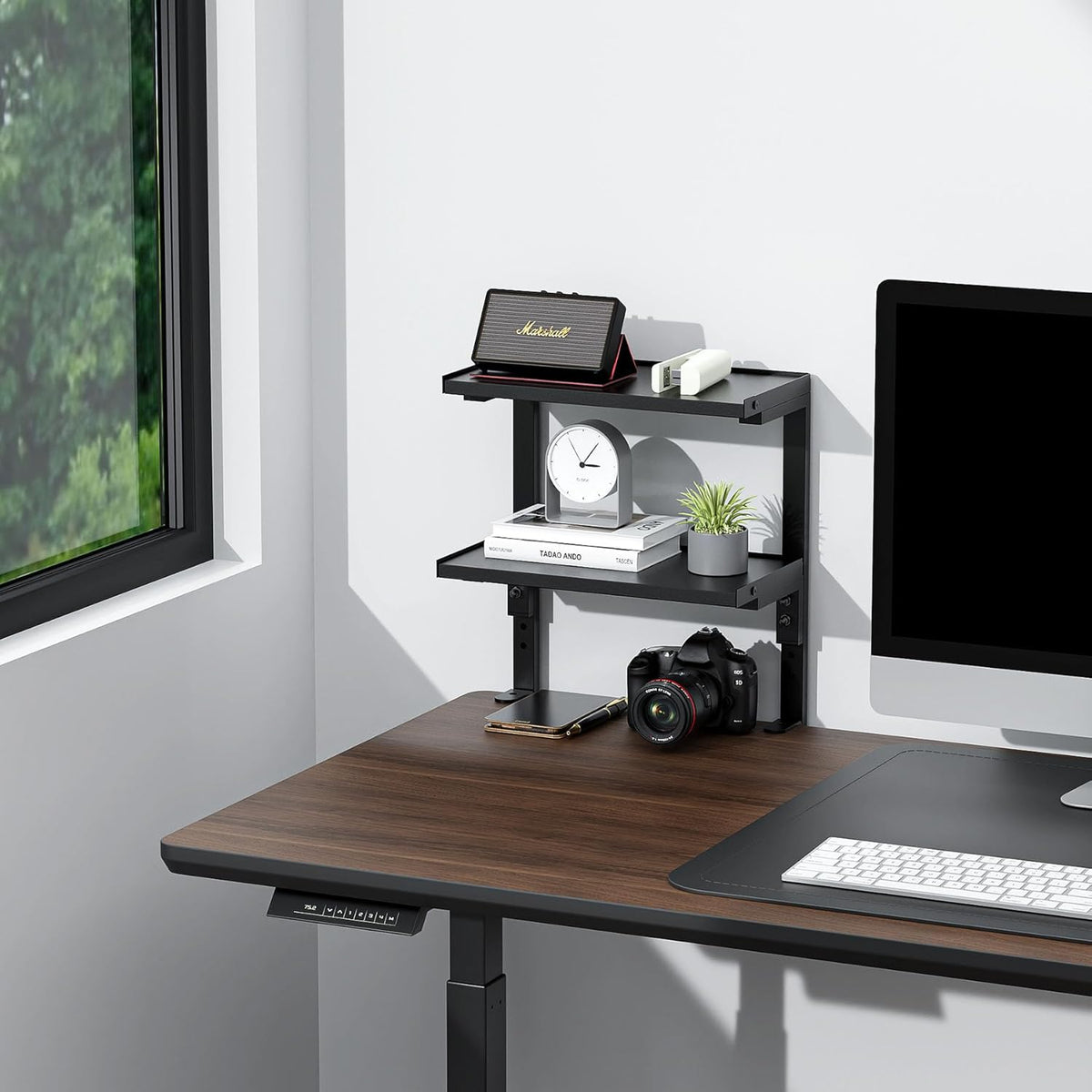 2 Tier Clamp on Desk Shelf