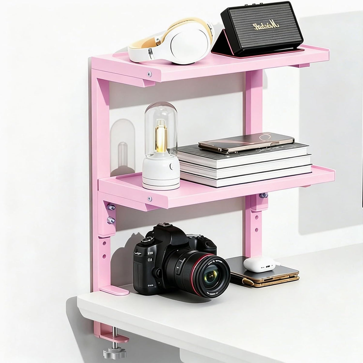 2 Tier Clamp on Desk Shelf