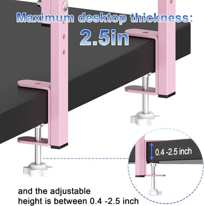 2 Tier Clamp on Desk Shelf