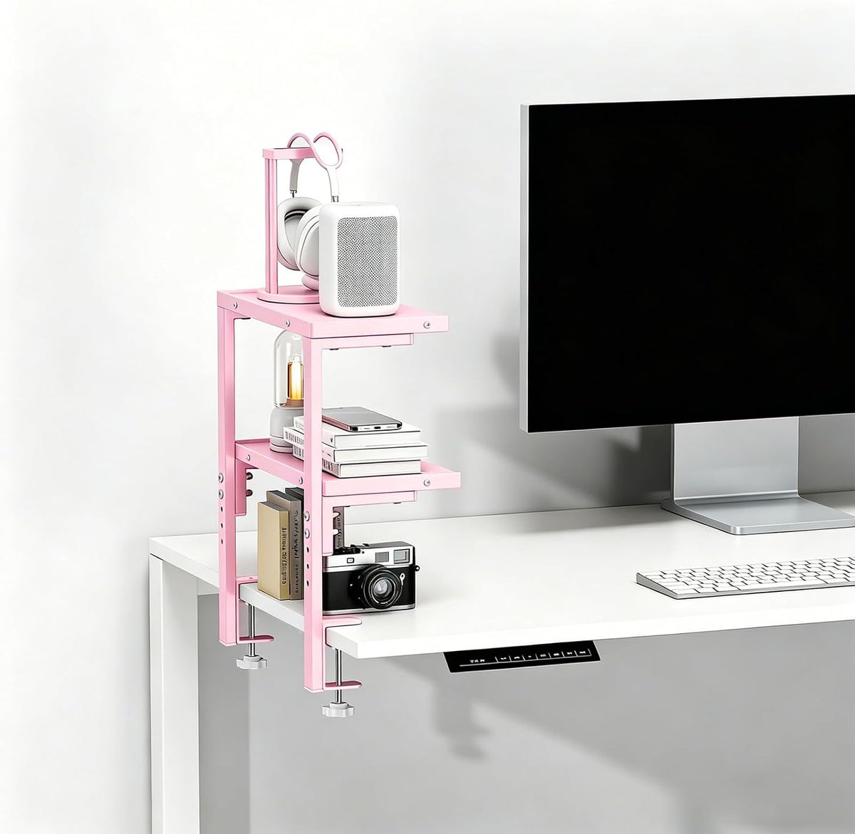 2 Tier Clamp on Desk Shelf