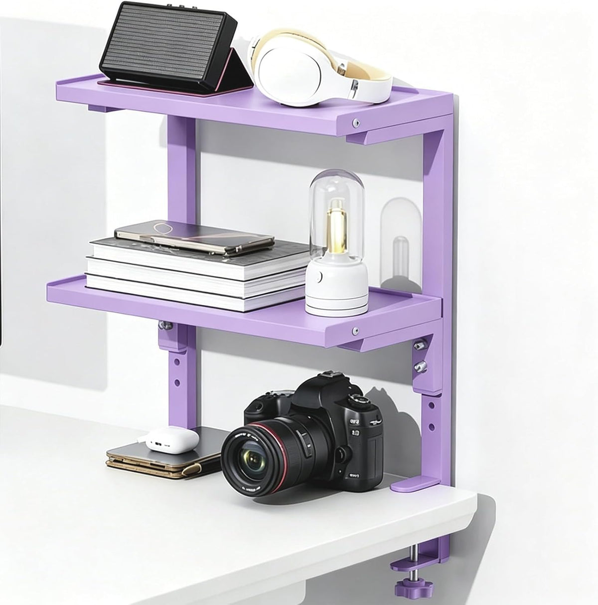 2 Tier Clamp on Desk Shelf