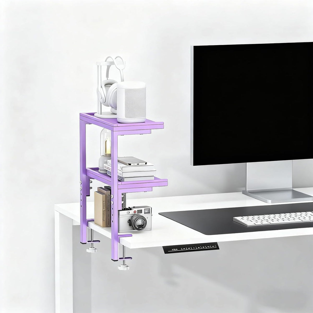 2 Tier Clamp on Desk Shelf