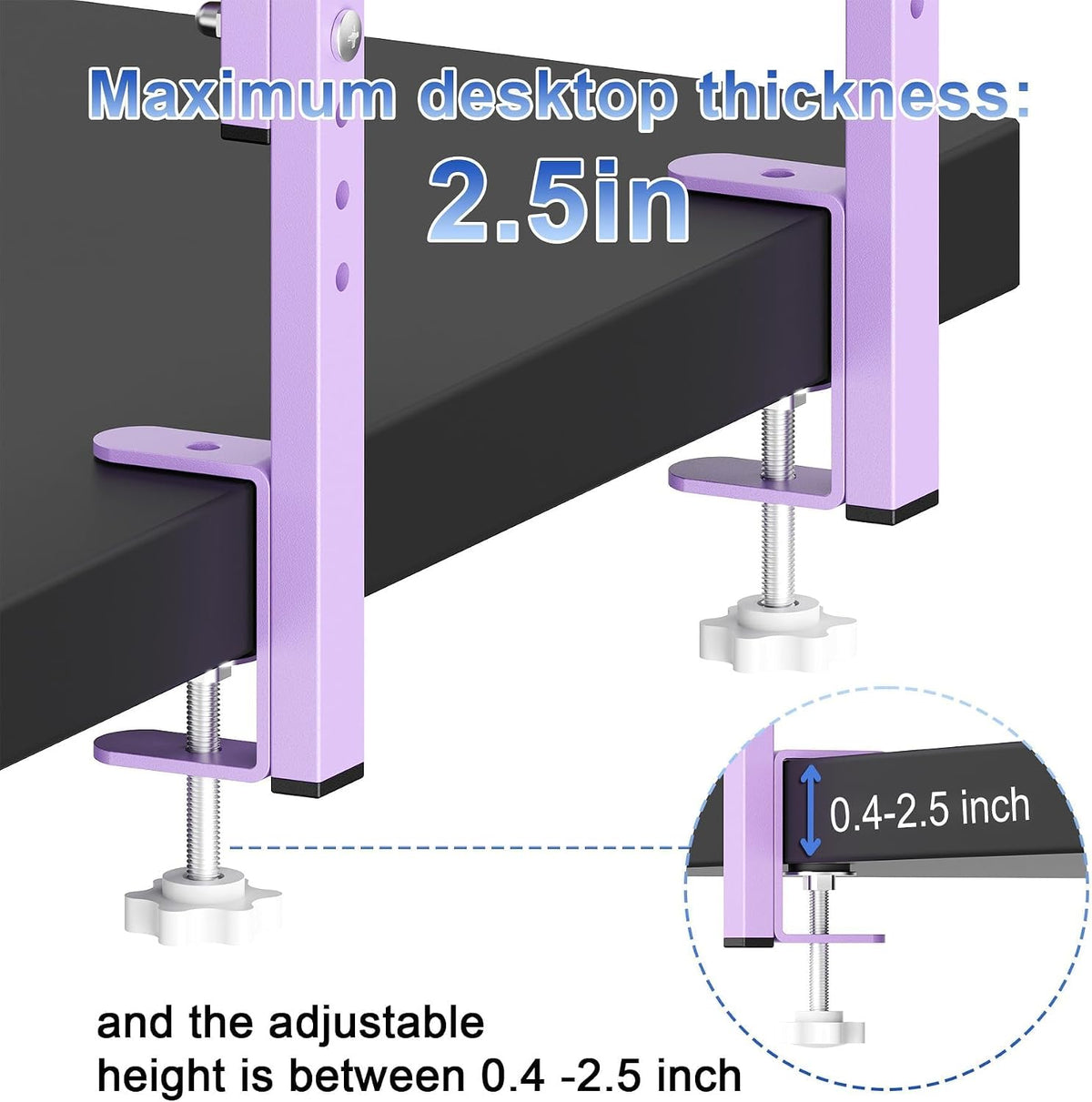 2 Tier Clamp on Desk Shelf
