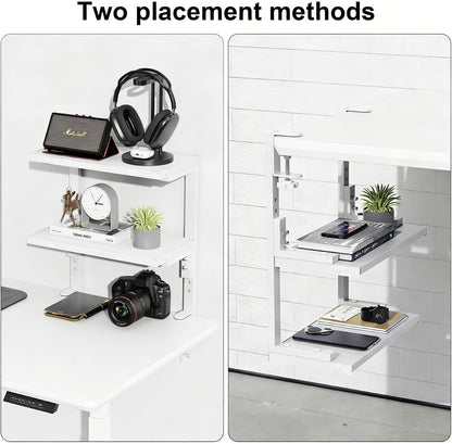 2 Tier Clamp on Desk Shelf