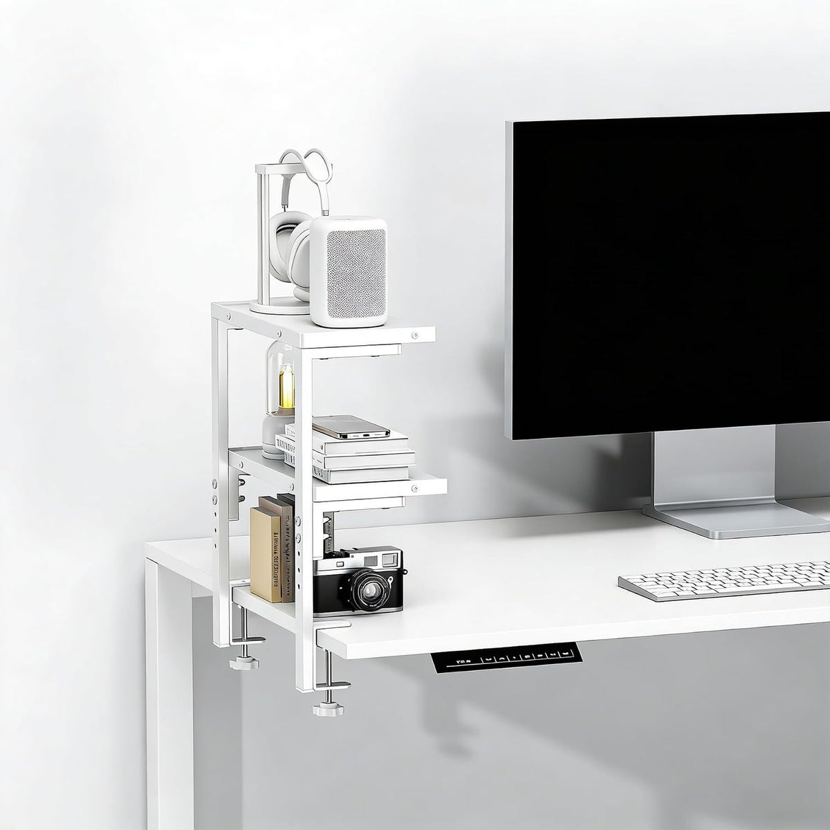 2 Tier Clamp on Desk Shelf