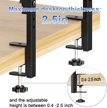 2 Tier Clamp on Desk Shelf