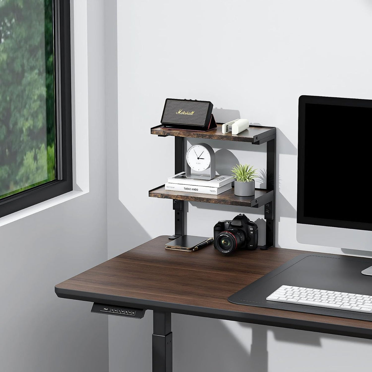 2 Tier Clamp on Desk Shelf