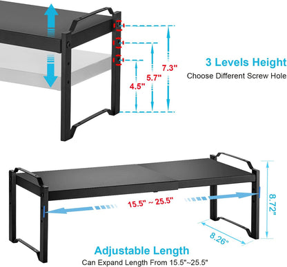 Expandable Cabinet Shelf Organizer, Adjustable kitchen Countertop Storage