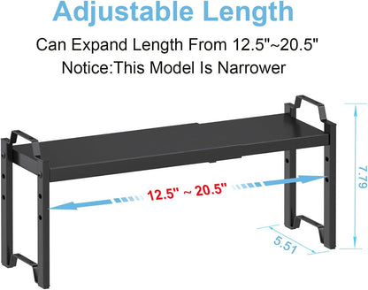 Expandable Cabinet Shelf Organizer, Adjustable kitchen Countertop Storage