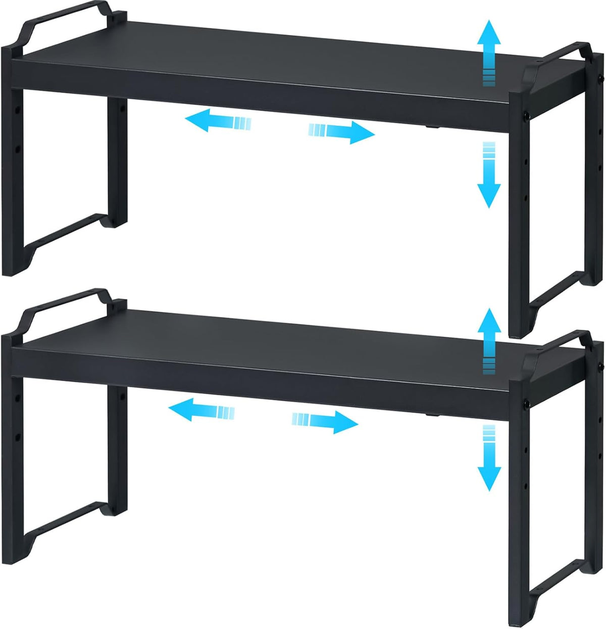Expandable Cabinet Shelf Organizer, Adjustable kitchen Countertop Storage