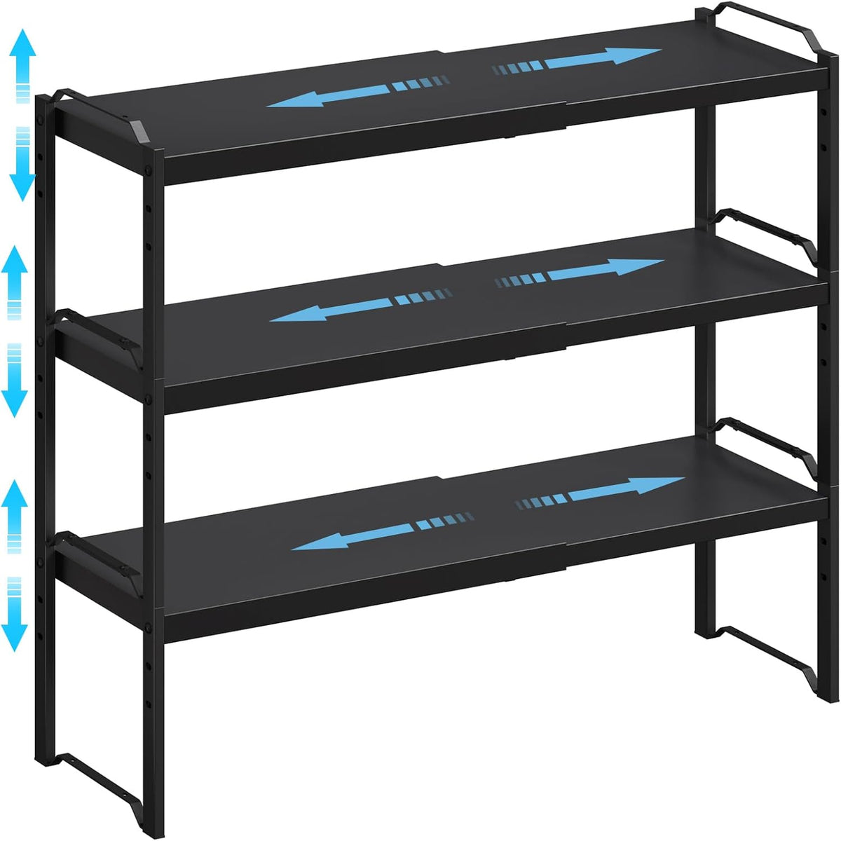 Expandable Cabinet Shelf Organizer, Adjustable kitchen Countertop Storage