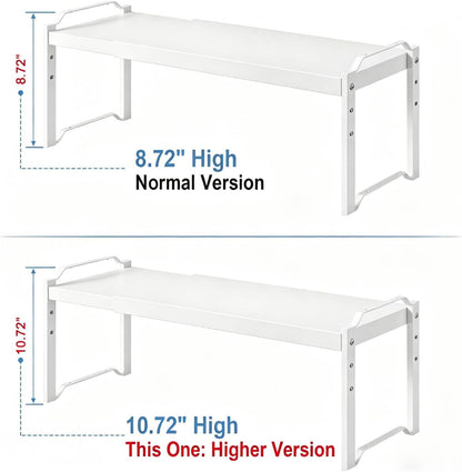 Expandable Cabinet Shelf Organizer, Adjustable kitchen Countertop Storage
