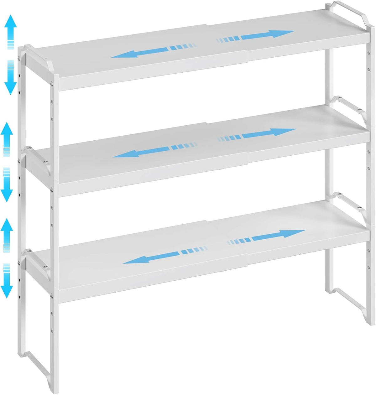 Expandable Cabinet Shelf Organizer, Adjustable kitchen Countertop Storage