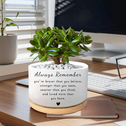 Office Desk Shelf Decor, Funny Succulent Plant Pot (Plants Not Included)