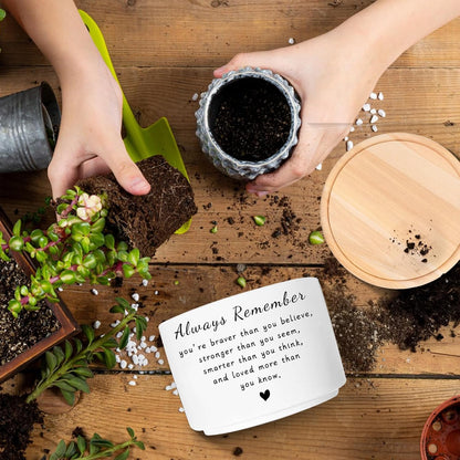 Office Desk Shelf Decor, Funny Succulent Plant Pot (Plants Not Included)