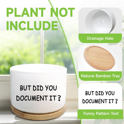 Office Desk Shelf Decor, Funny Succulent Plant Pot (Plants Not Included)