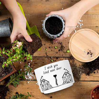 Office Desk Shelf Decor, Funny Succulent Plant Pot (Plants Not Included)