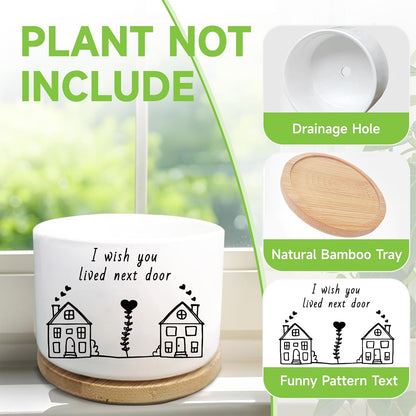 Office Desk Shelf Decor, Funny Succulent Plant Pot (Plants Not Included)