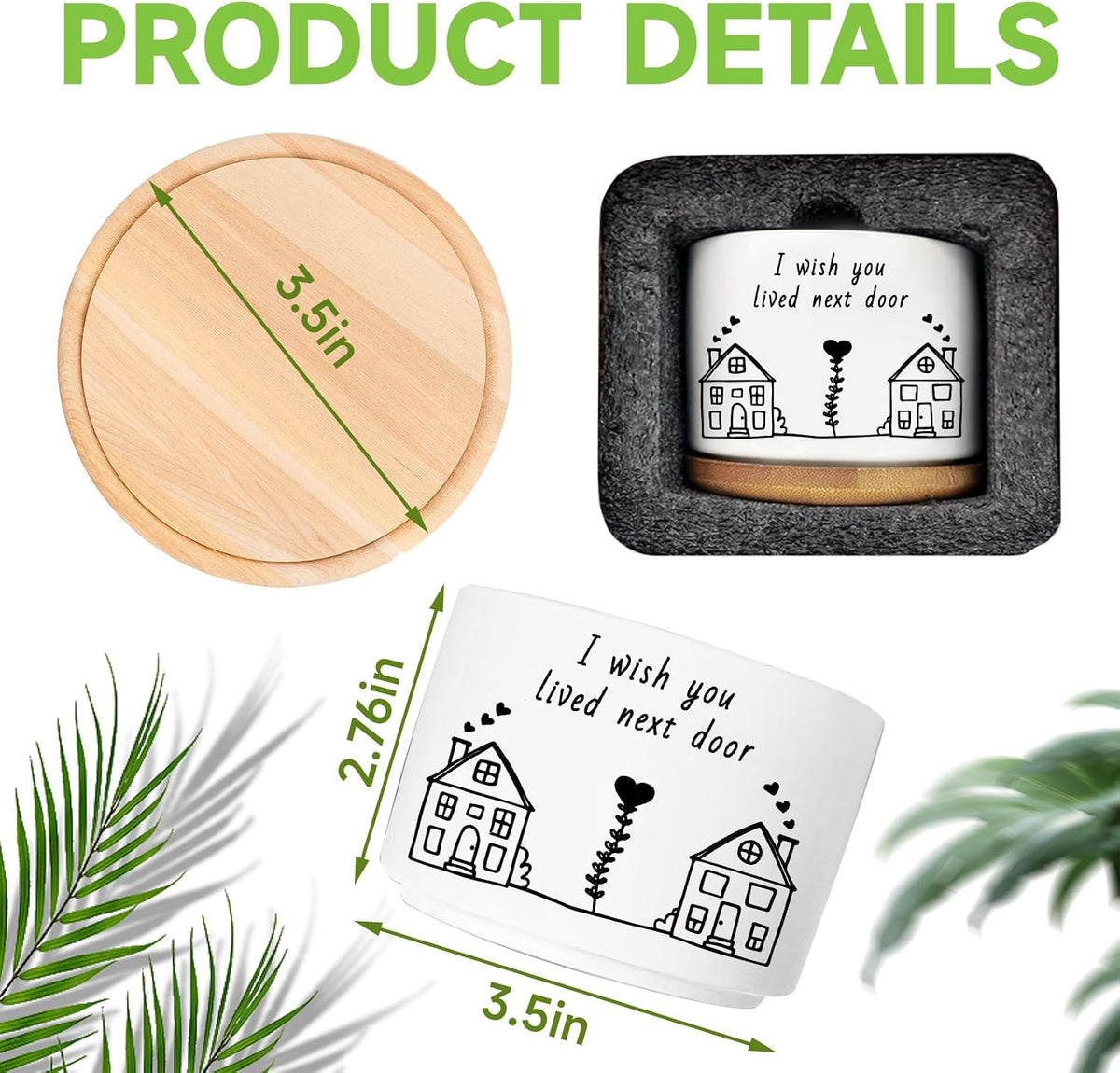 Office Desk Shelf Decor, Funny Succulent Plant Pot (Plants Not Included)