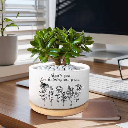 Office Desk Shelf Decor, Funny Succulent Plant Pot (Plants Not Included)