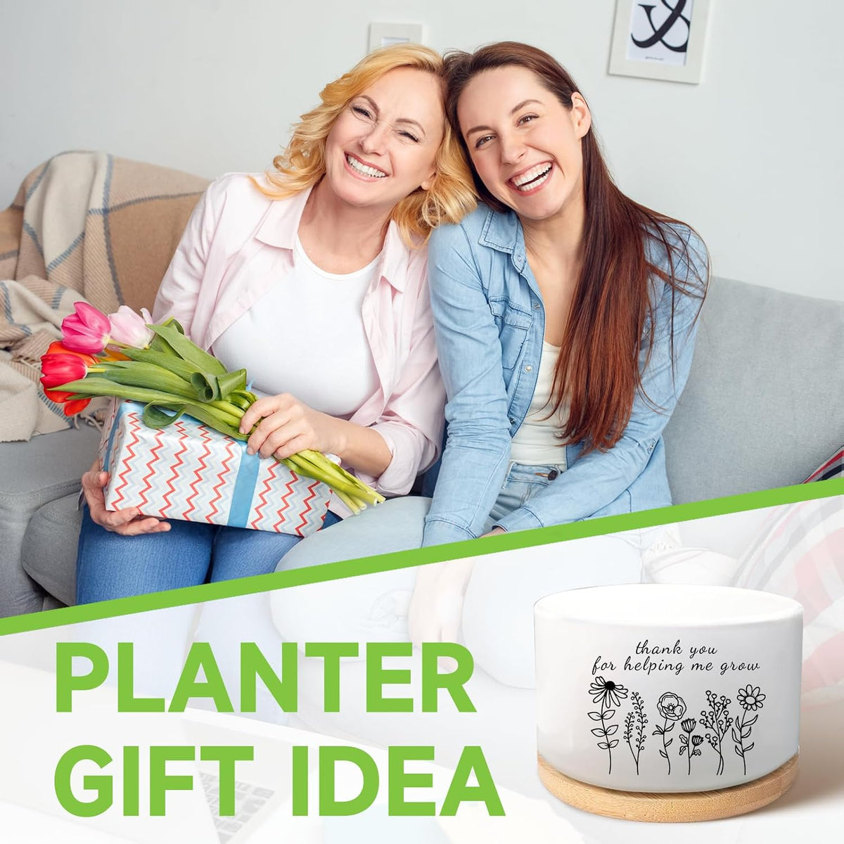 Office Desk Shelf Decor, Funny Succulent Plant Pot (Plants Not Included)