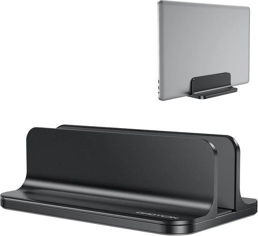 Vertical Laptop Stand Holder, Adjustable Dock for MacBook, Black