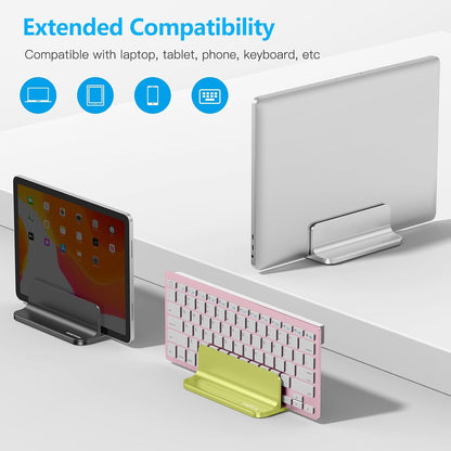 Vertical Laptop Stand Holder, Adjustable Dock for MacBook, Black