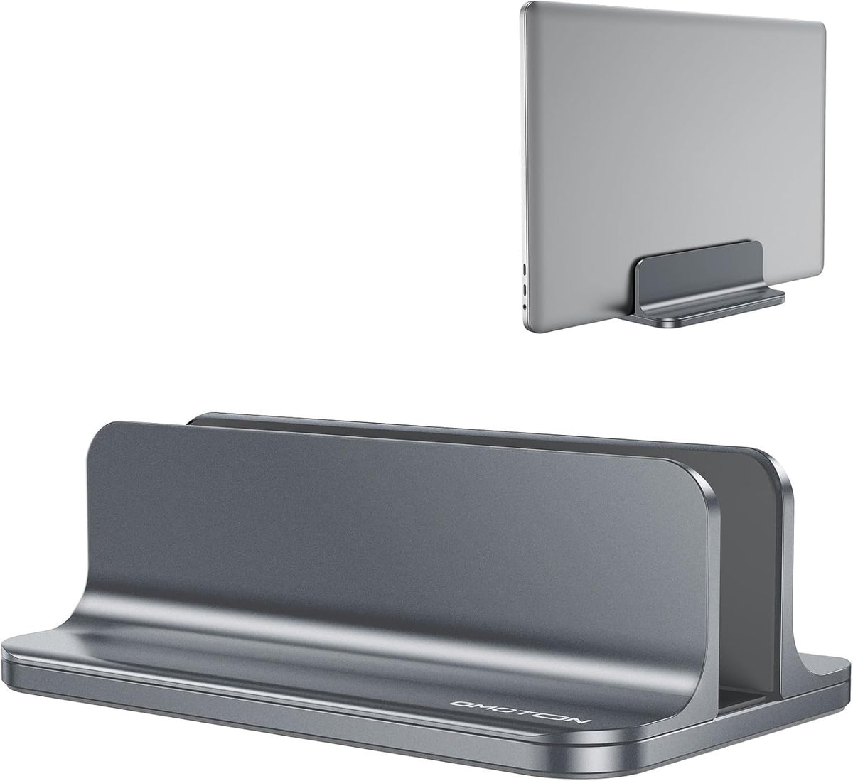 Vertical Laptop Stand Holder, Adjustable Dock for MacBook, Black