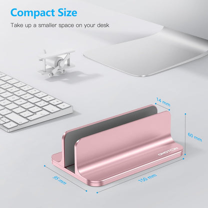 Vertical Laptop Stand Holder, Adjustable Dock for MacBook, Black