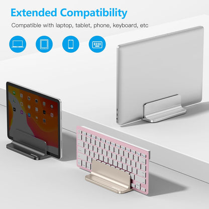 Vertical Laptop Stand Holder, Adjustable Dock for MacBook, Black