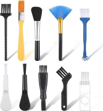 10 Pcs Anti-Static Keyboard Brush Cleaning Set, Mini Portable Electronic Keyboard Brushes for Fans Keyboards Laptop Circuit Board Motherboards PC Cleaning Brush Set