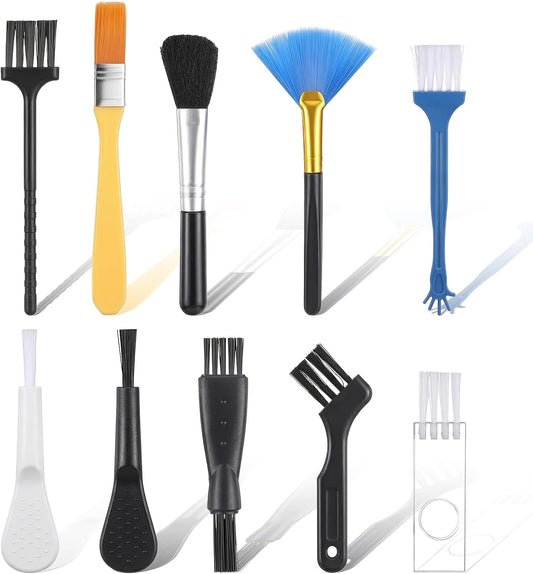 10 Pcs Anti-Static Keyboard Brush Cleaning Set, Mini Portable Electronic Keyboard Brushes for Fans Keyboards Laptop Circuit Board Motherboards PC Cleaning Brush Set