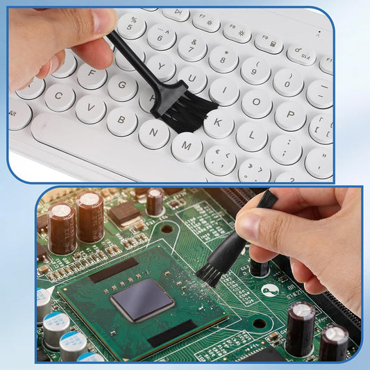 10 Pcs Anti-Static Keyboard Brush Cleaning Set, Mini Portable Electronic Keyboard Brushes for Fans Keyboards Laptop Circuit Board Motherboards PC Cleaning Brush Set